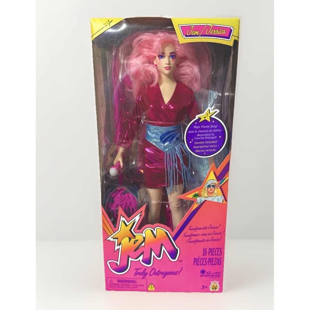 Jem and the Holograms 40th Anniversary Jem Doll 2025 NIB Plays Music TLS Toy